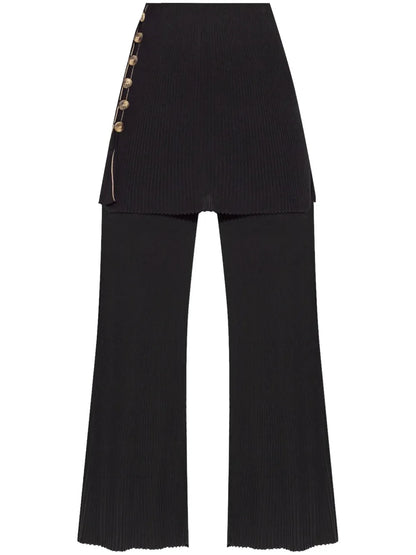 Bolone Skirted Wide-Leg Trousers