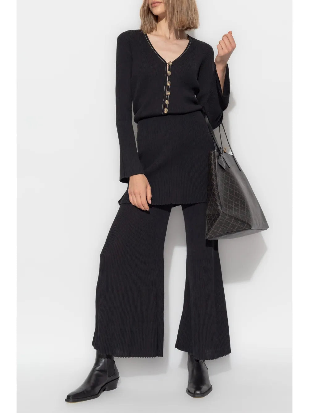 Bolone Skirted Wide-Leg Trousers