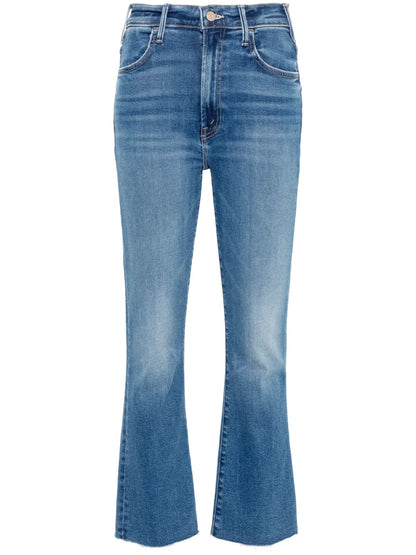 The Hustler Ankle Fray Mid-Rise Bootcut Jeans