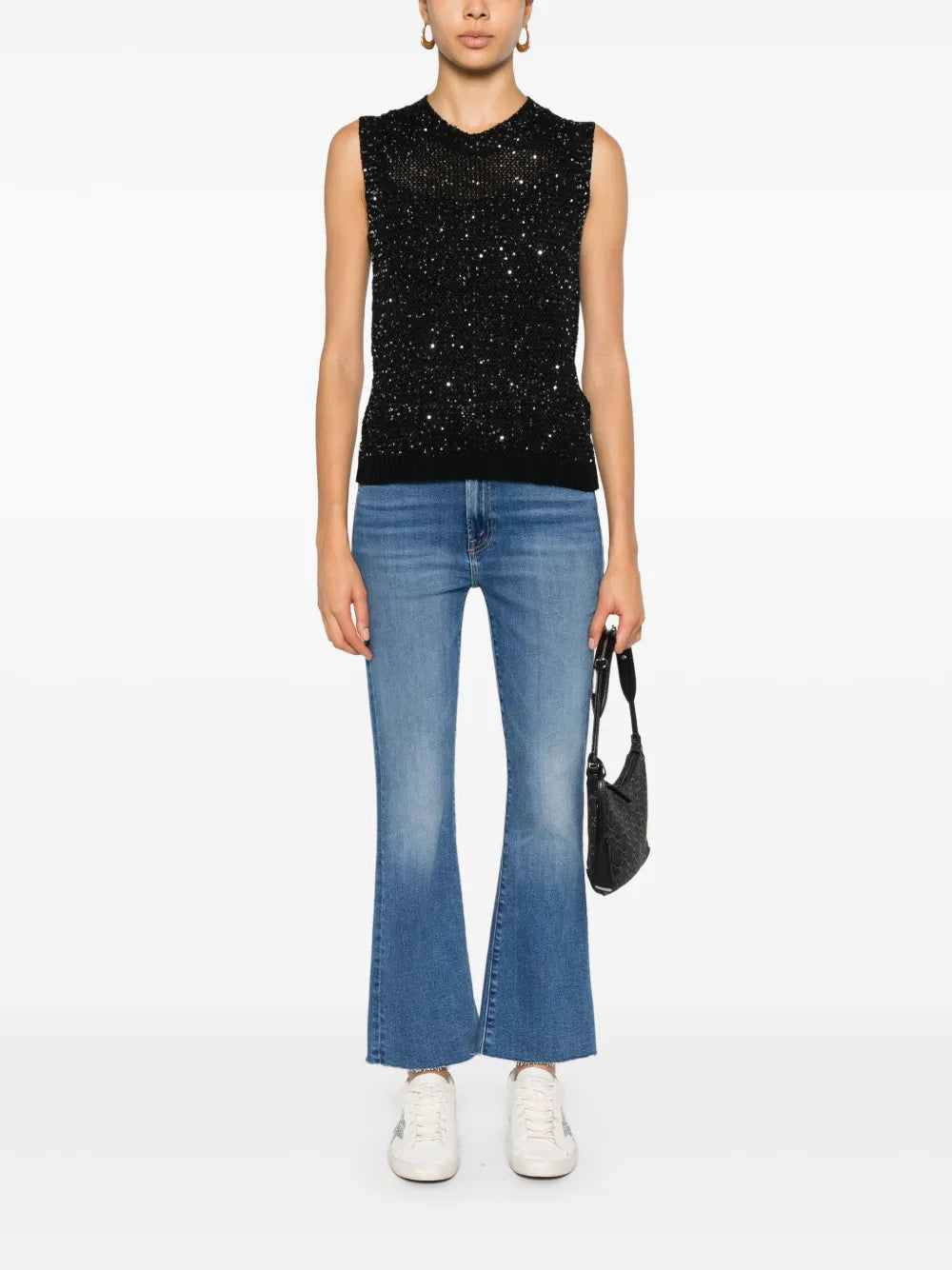 The Hustler Ankle Fray Mid-Rise Bootcut Jeans