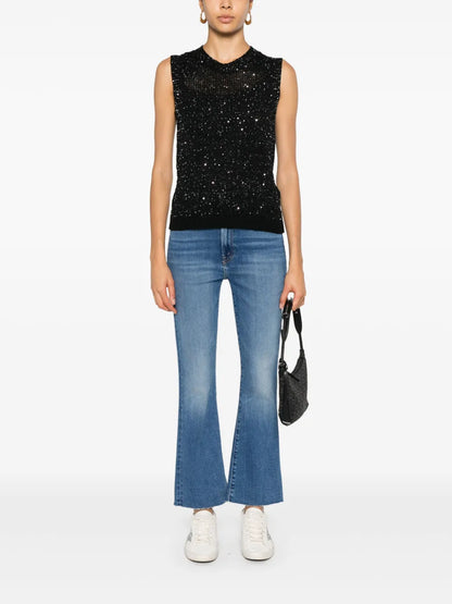 The Hustler Ankle Fray Mid-Rise Bootcut Jeans