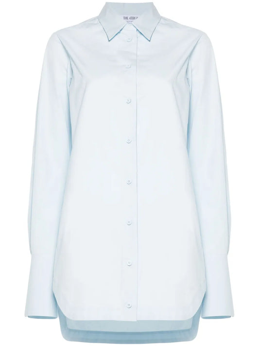Button-Fastening Shirtdress