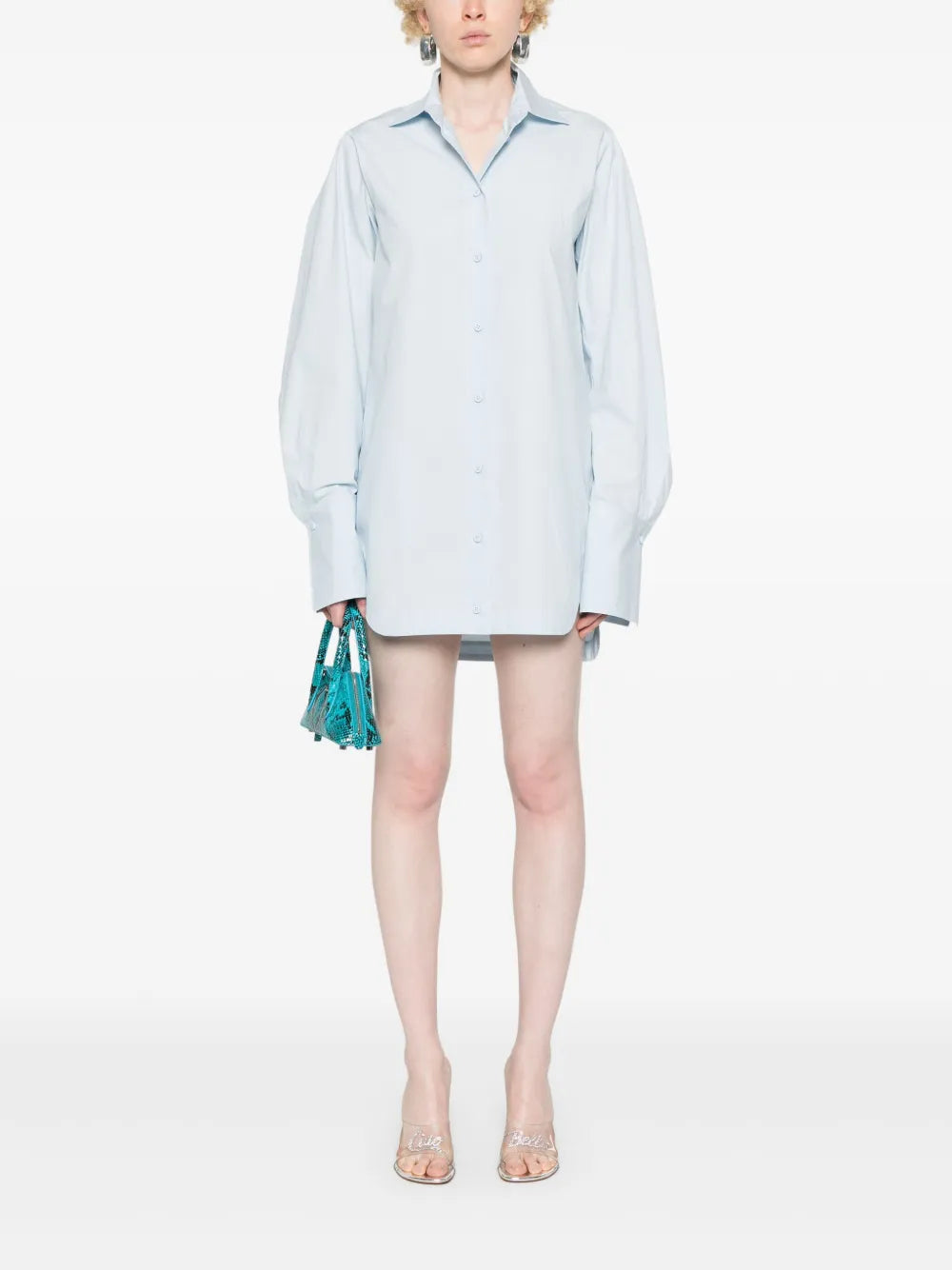 Button-Fastening Shirtdress