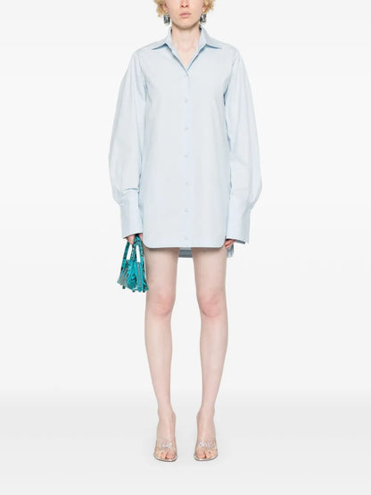 Button-Fastening Shirtdress