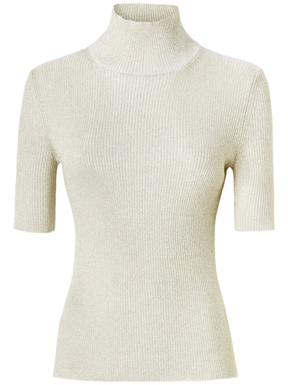 Metallic Knitted Top