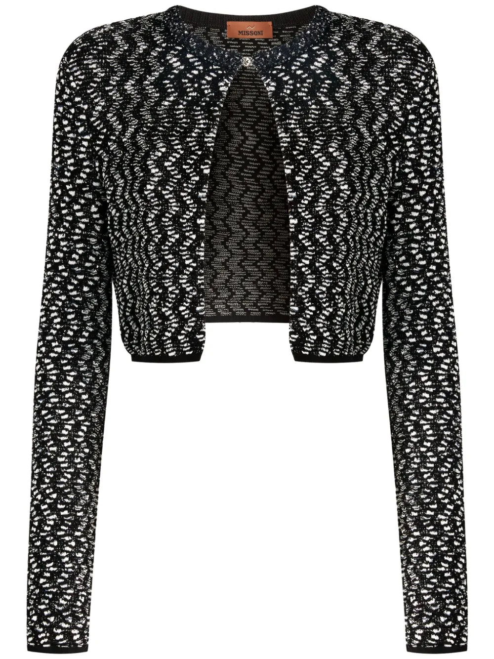 Sequin-Embellished Cardigan