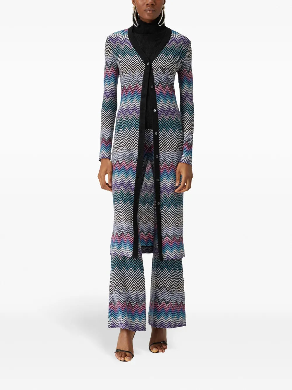 Patterned Knitted Coat