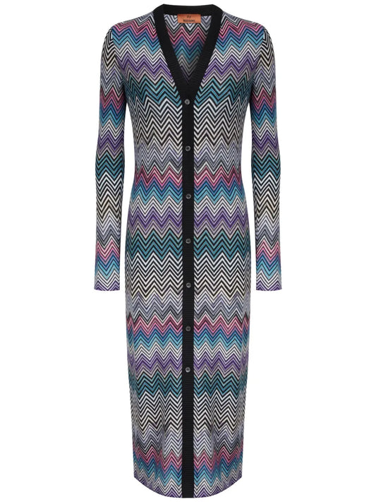 Patterned Knitted Coat