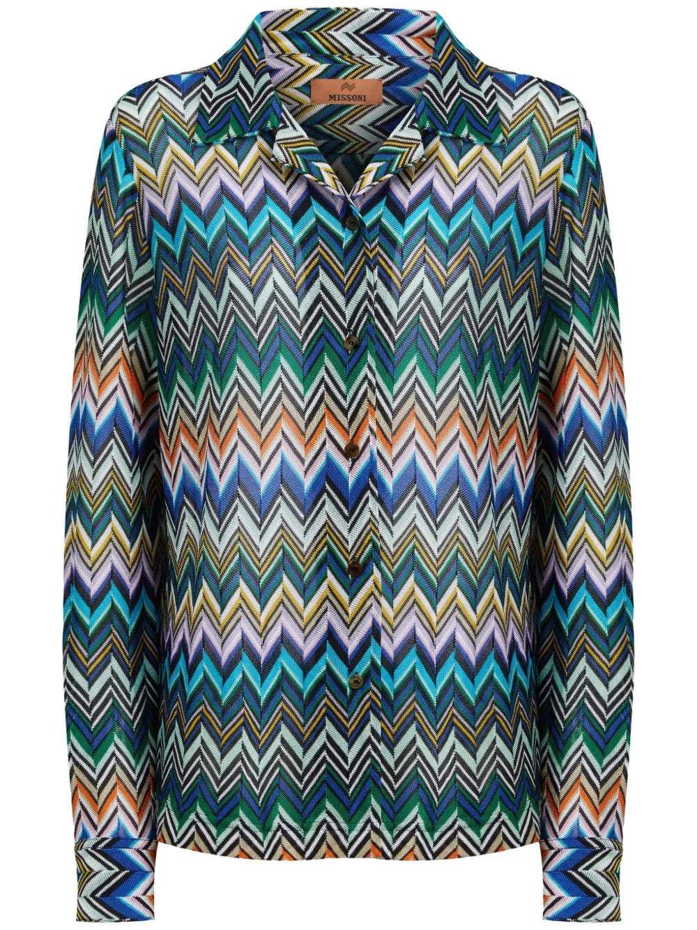 Zigzag Button-Down Shirt