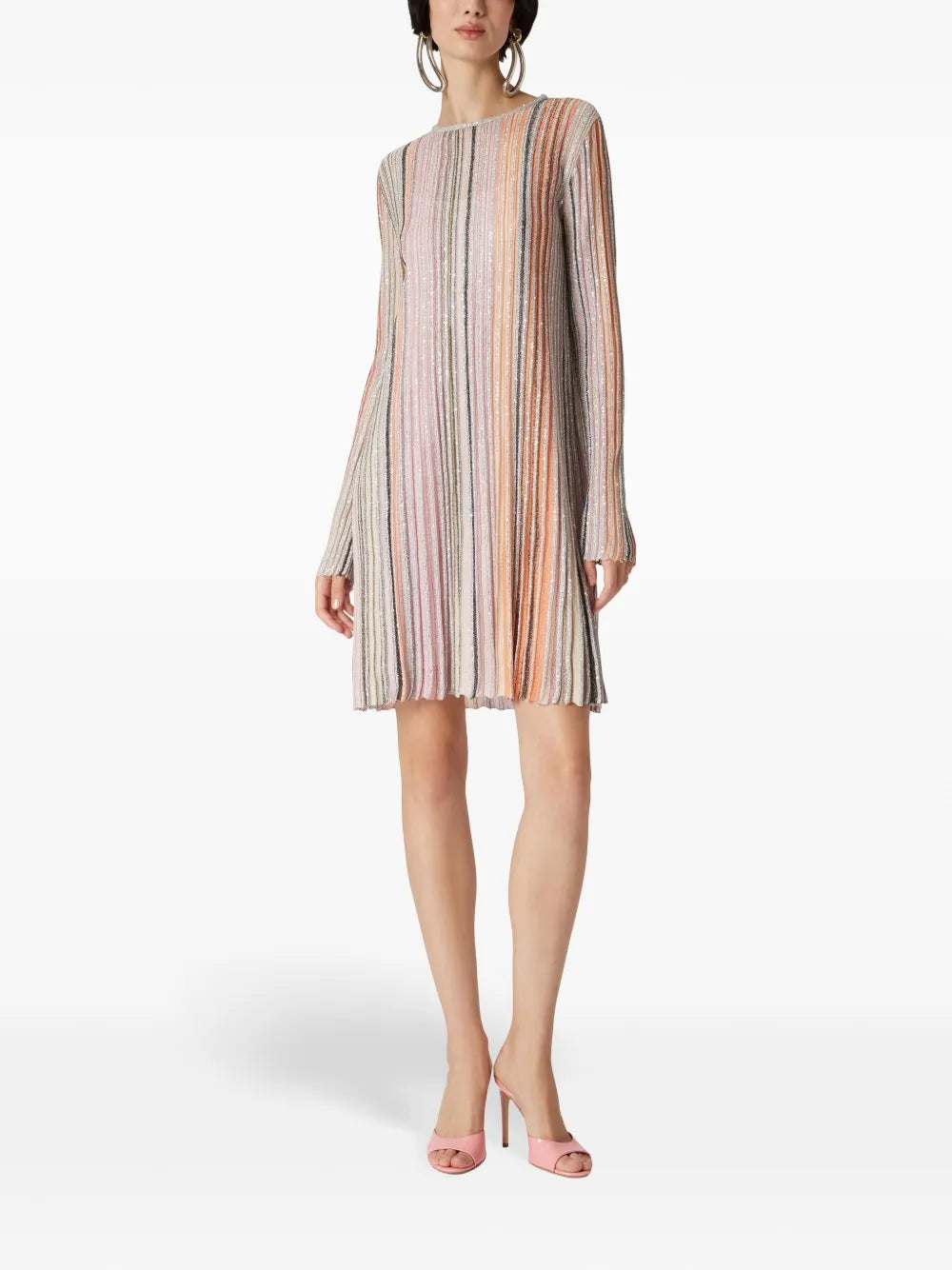 Sequin-Embellished Mini Dress