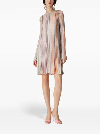 Sequin-Embellished Mini Dress