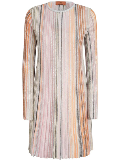 Sequin-Embellished Mini Dress