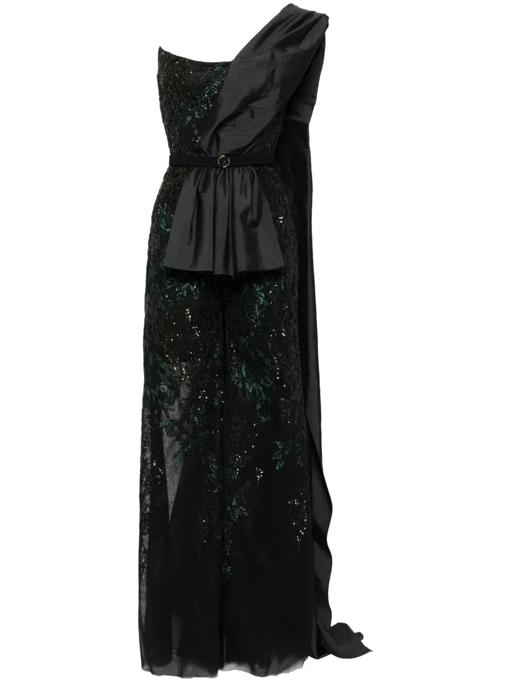 Bead-Embellished Tulle Jumpsuit