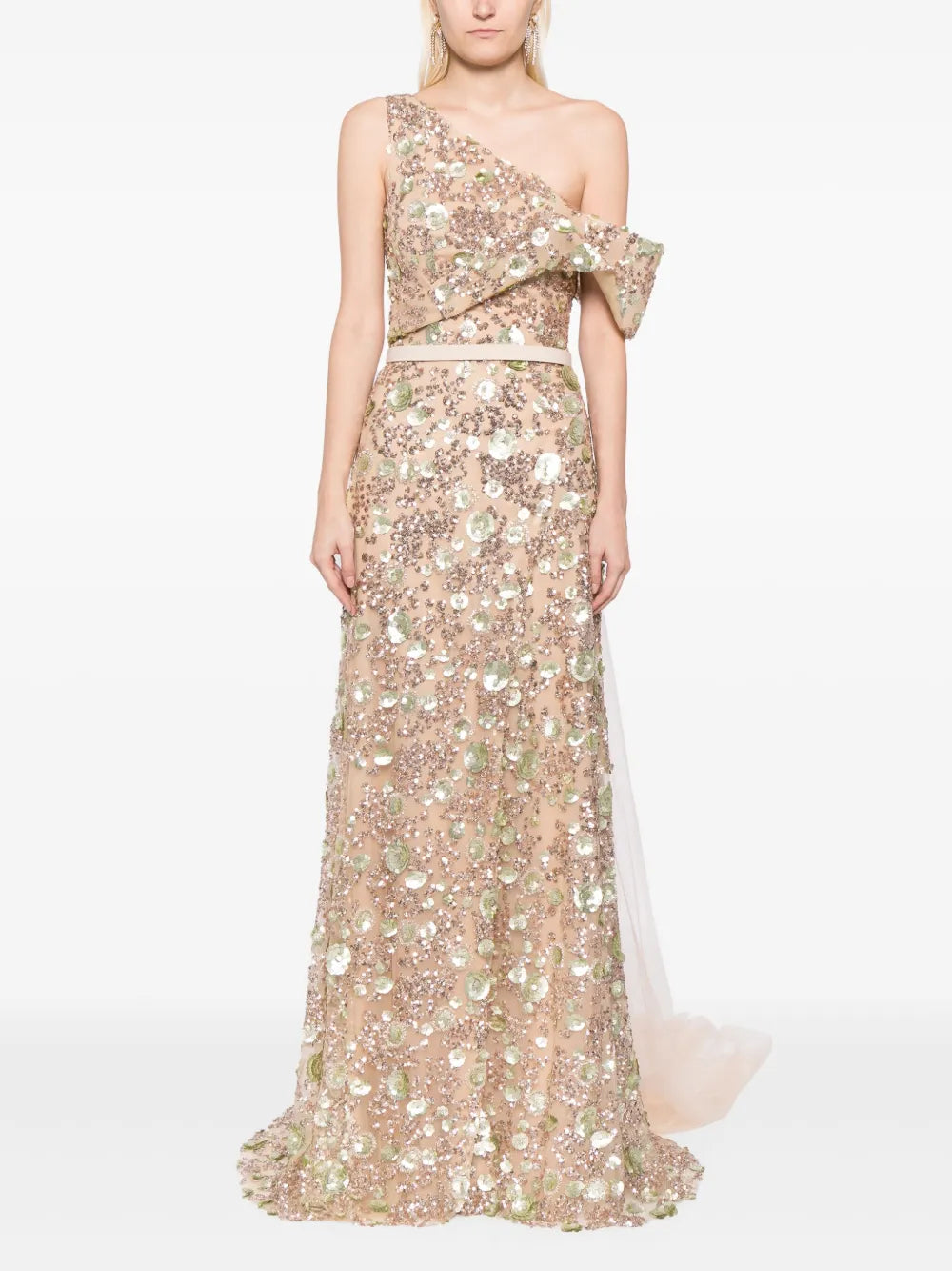 Sequinned Tulle Gown