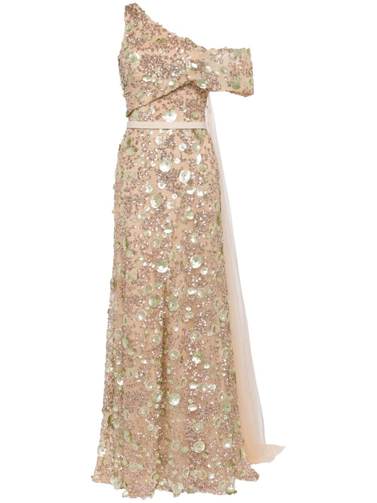 Sequinned Tulle Gown