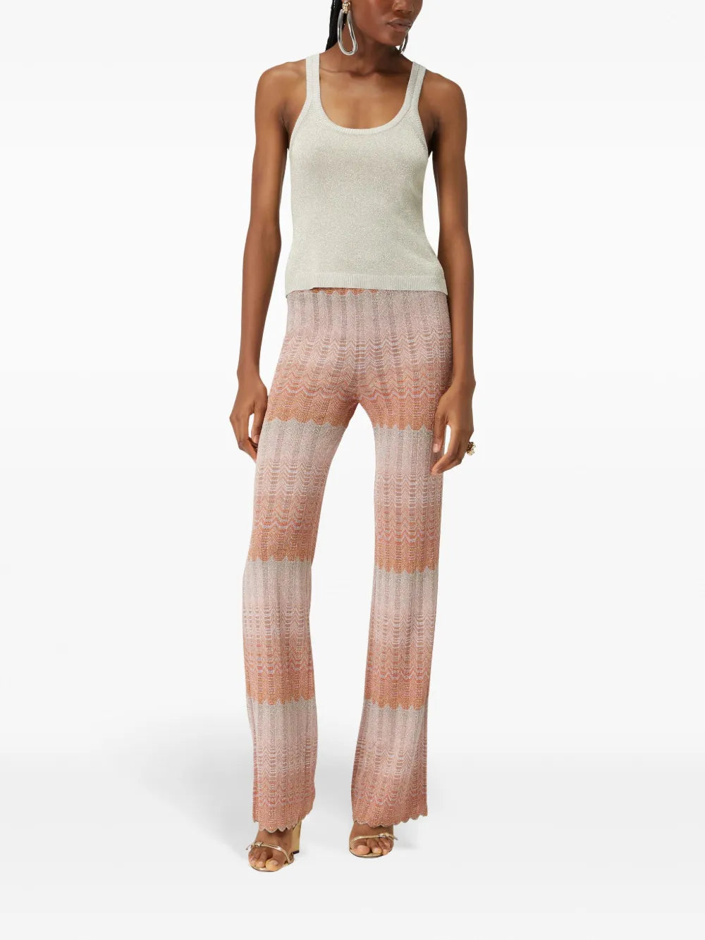Metallic Knitted Tank Top