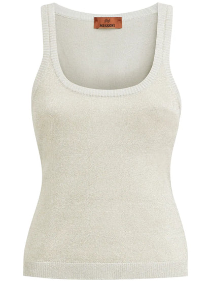 Metallic Knitted Tank Top