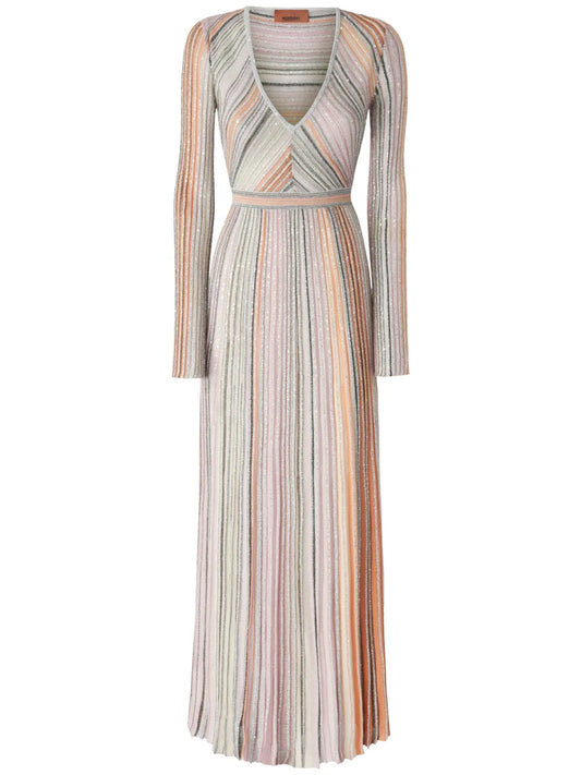 Sequin-Embellished Maxi Dress