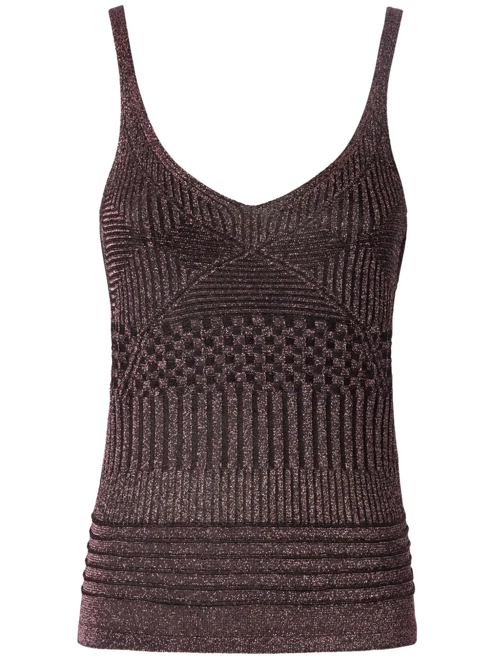 Metallic Knitted Tank Top