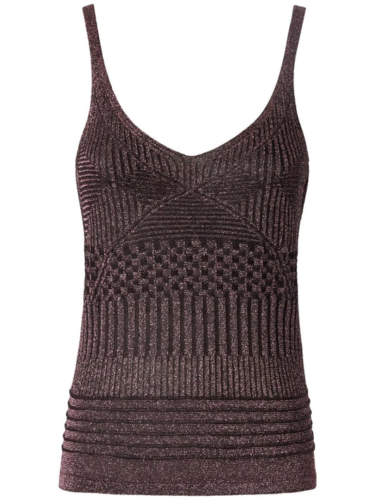 Metallic Knitted Tank Top