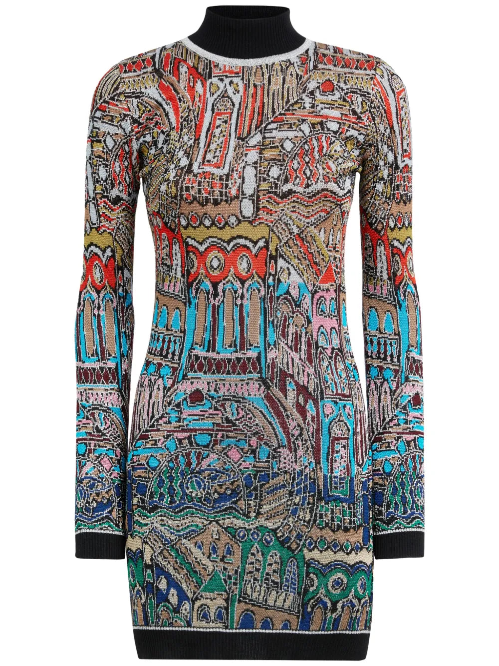 Jacquard Mini Dress
