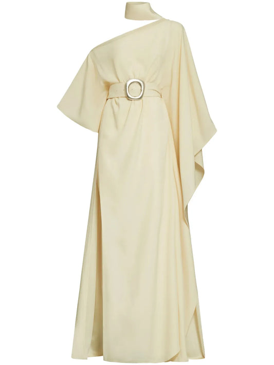 Taylor Belted Crepe Kaftan