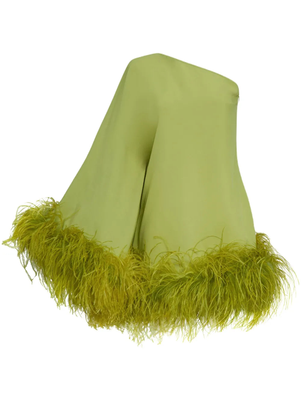 Piccolo Ubud Feather-Trim Minidress