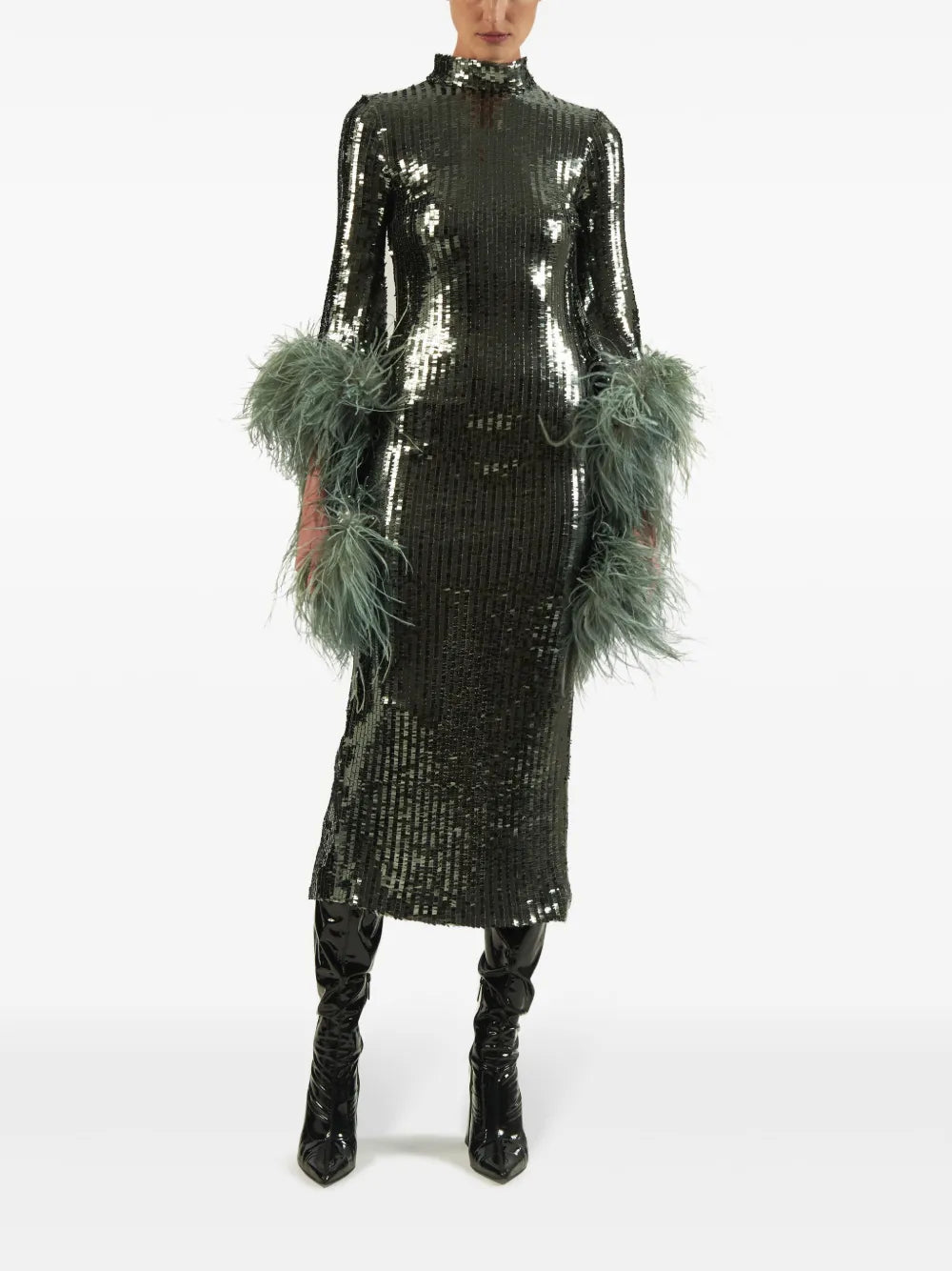 Del Rio Disco Sequinned Midi Dress