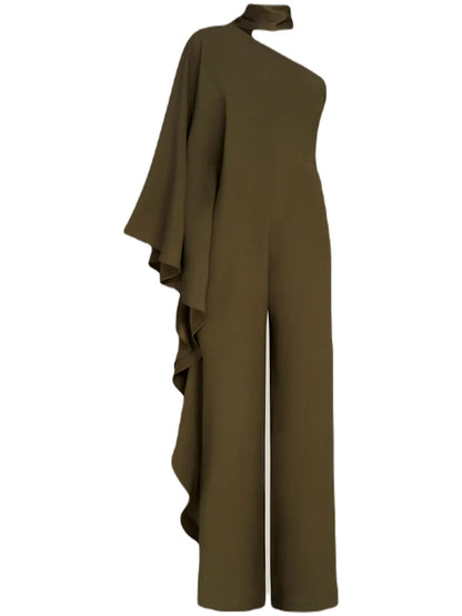 Ebro One-Shoulder Wide-Leg Jumpsuit
