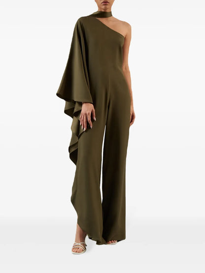 Ebro One-Shoulder Wide-Leg Jumpsuit