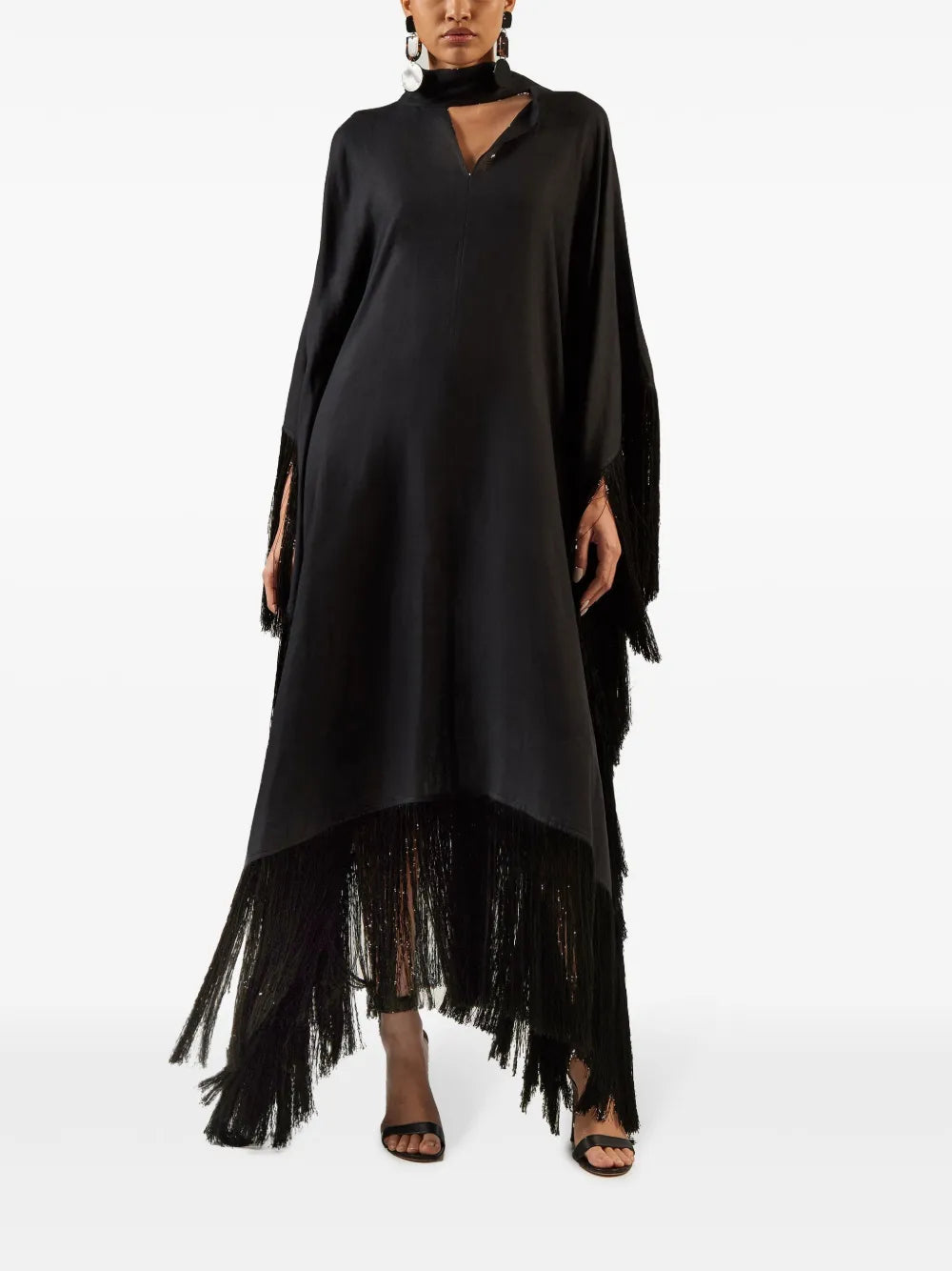 Iguazu Fringed Kaftan Dress