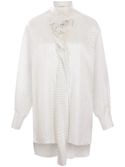 Polka-Dot Print Blouse