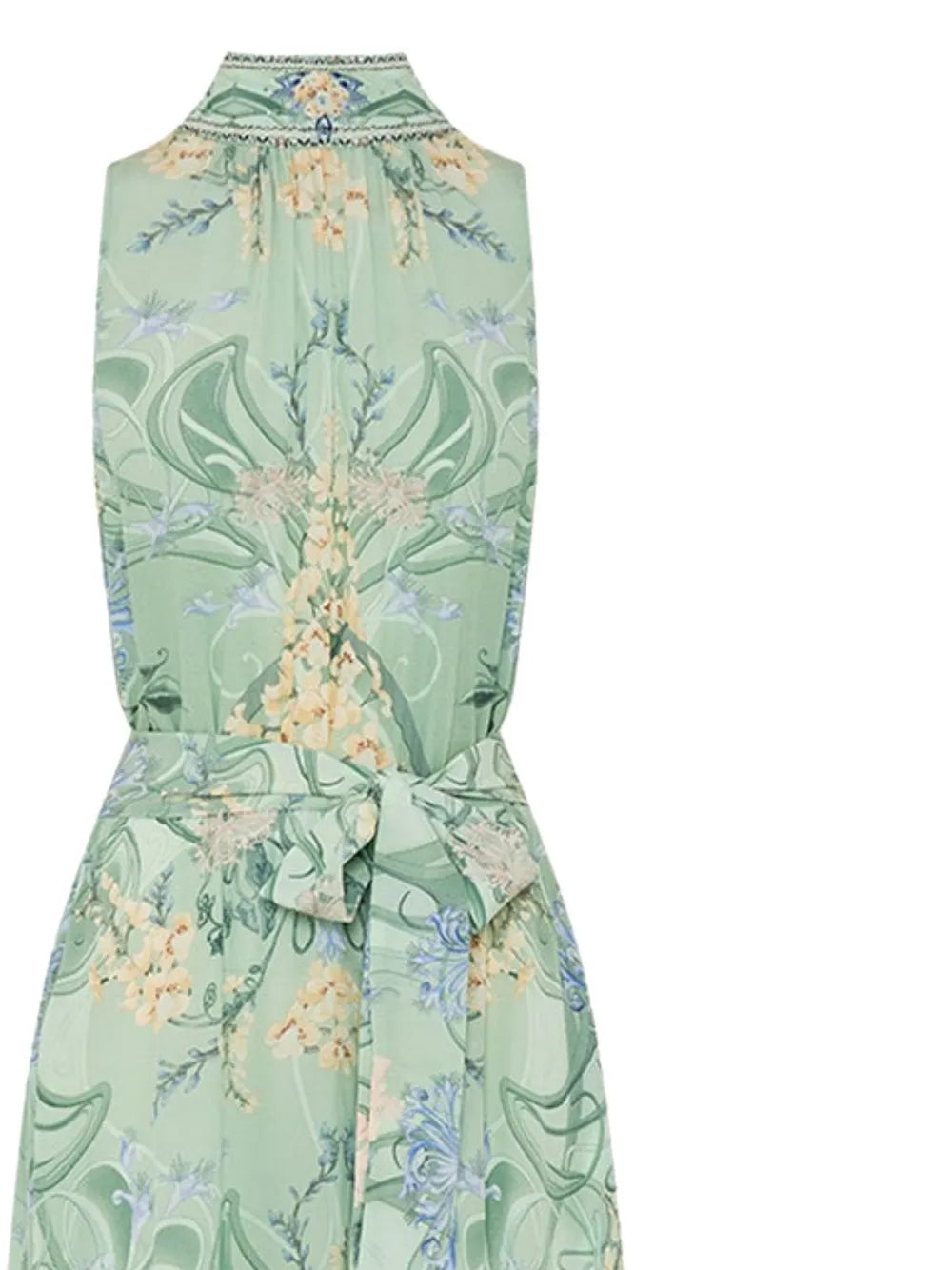 Dreaming In Dutch-Print Silk Dress