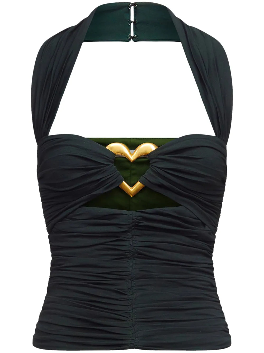 Heart Ruched Halter Top
