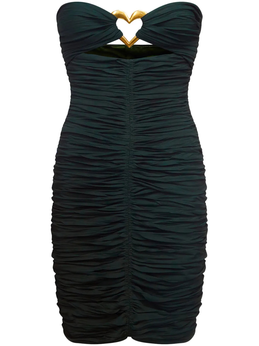 Heart-Ring Ruched Mini Dress