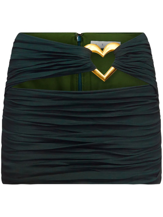 Cut-Out Ruched Miniskirt