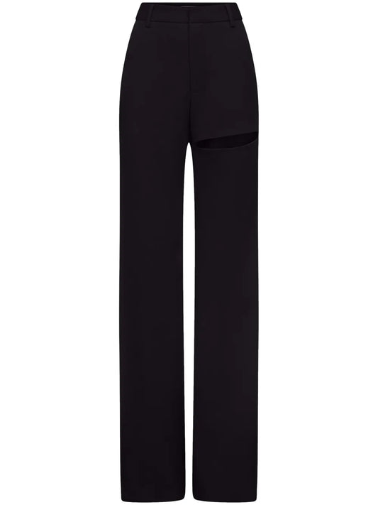 Asymmetric Slit Trousers