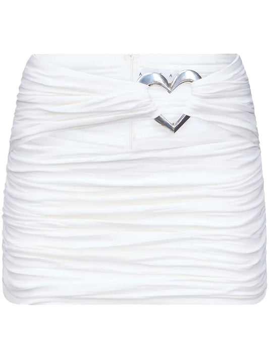 Cut-Out Ruched Miniskirt