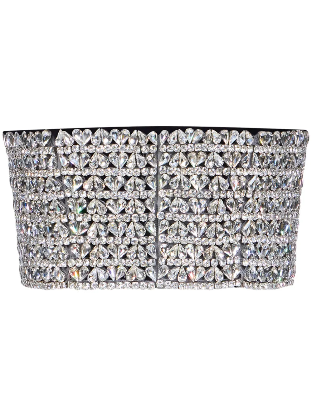 Embroidered Crystal Heart Bandeau