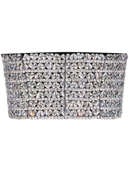 Embroidered Crystal Heart Bandeau