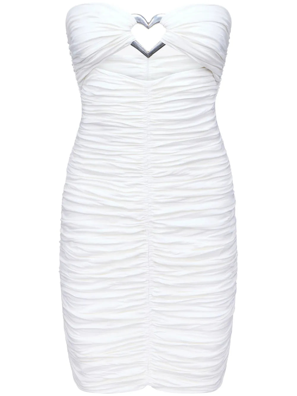 Heart-Ring Ruched Mini Dress