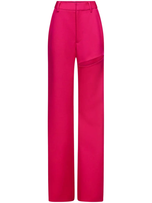 Asymmetric Slit Trousers