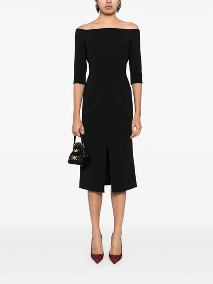 Off-Shoulder Midi Dress