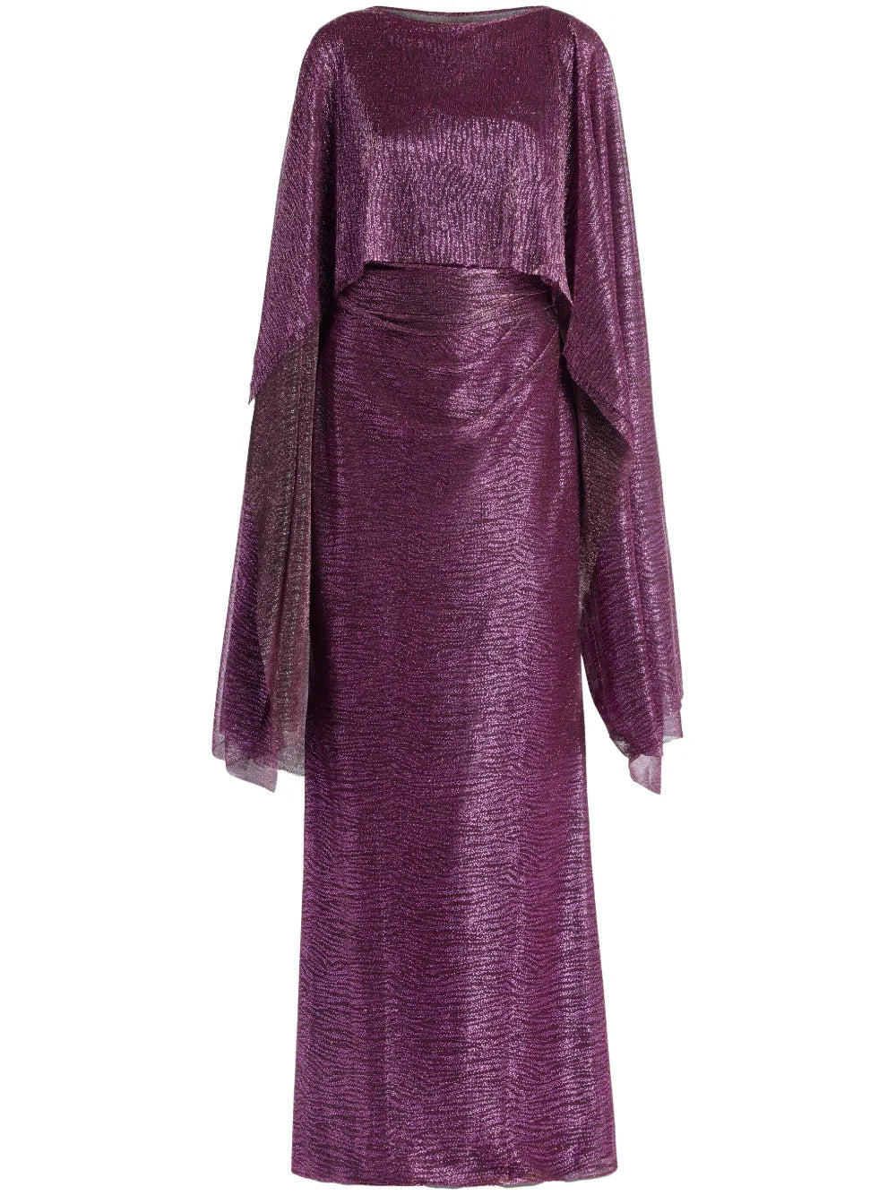 Cape-Design Maxi Dress