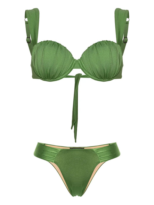 Ruched Balconette Bikini