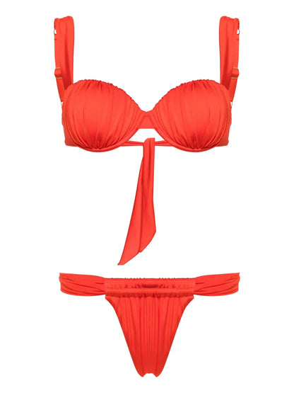 Ruched Balconette Bikini