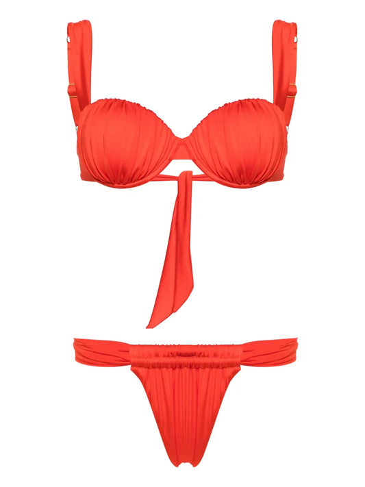 Ruched Balconette Bikini