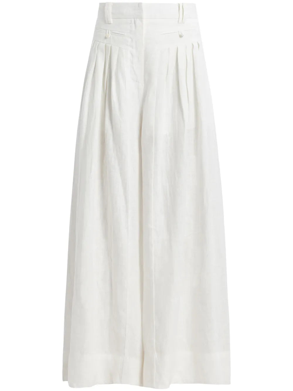 Pleated Linen Trousers