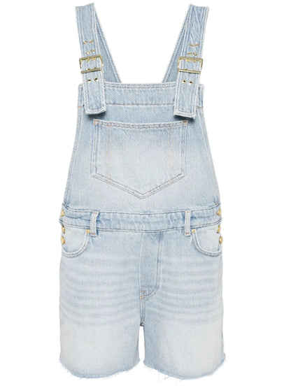 Whiskered Denim Playsuit