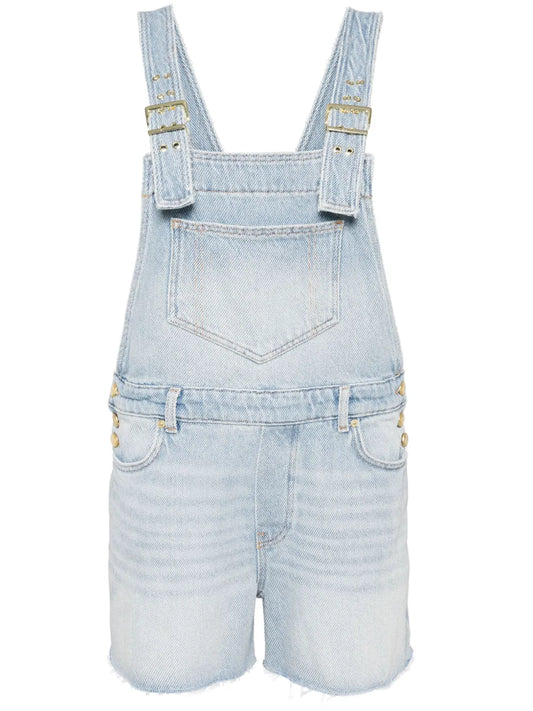 Whiskered Denim Playsuit